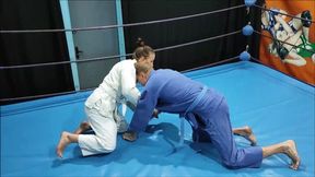 Fem judo champ wrestles in gi