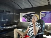 QuestAfterDark ~ Lonely Astronaut uses sex toy to masturbate