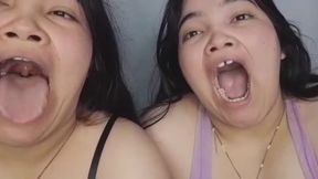 Crazy double uvula mouth that will warm you up