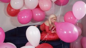 Valentines Day Helium Balloons Play & Big Pink Balloons B2P 2025 - HD 1080p mp4