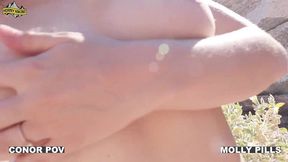 horny hikers public sex adventure sun bathing, hiking, naked swimming, and awesome amateur fucking - molly pills - full movie 1080p hd
