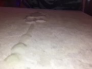Quickie Masterbation session leads to a huge cum load that I taste