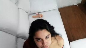 Sweet girl gets kissed passionately by the lips