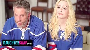 Superstitious Hockey Fan Stepdads Fuck Their Stepdaughters To Help Their Team Win The Nhl Finals 17 Min