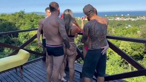We called some naughty sluts and fucked them in front of the sea in the open air