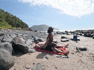 Whispers on a Wind-Kissed Shore Ebony Swan rides white rod...HARD