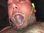 Piss and cum facial on my huge vanbeek braces
