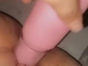 Toying with my tight pussy