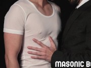 MasonicBoys Sleazy ceremonial suited gay Sage Roux fucked hard