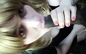 Sissy Crossdresser Worships BBC