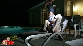 He Caught Me Playing With Myself By The Pool So He Joined