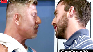 GayOver30.com - Mike Gaite cant believe how amazing Peter Fultons ass feels
