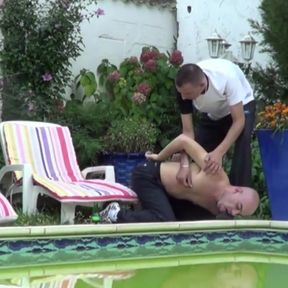 Hardcore  trannign submissiin in cruising outdoor