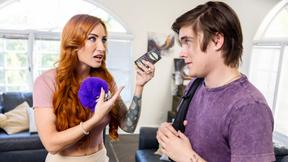 ”Huge cock stepson screwed his horny big tits MILF stepmommy without condom”