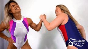 SOS0302 Wild Women - The Club - Bodybuilder Denise vs BJJ black belt Venom HD