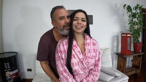 tirou o roupao para levar 100% anal e gozada dentro do cu - anna belutti