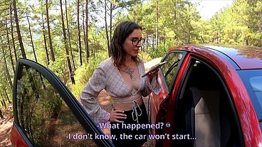I helped a stranger with her car and Tore her tight, plump Ass!