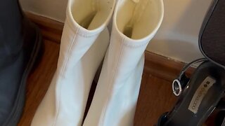 Compilation of heels, boots, and handbags