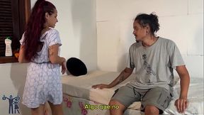 Mi vecino consigui&oacute_ trabajo para follarme (Subt&iacute_tulos en espa&ntilde_ol)