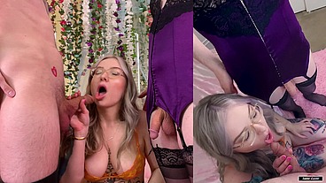 Face-Fucking Spit-Roasting Threesome TG/G/B Kaiia Eve Frankie Fettuccini Sophie Ladder
