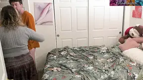 Horny stepsisters fuck stepbrother instead of doing chores