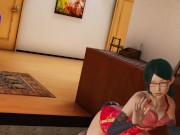 Sarada tries to unlock the first door
