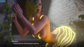 Sex with a hot party girl in a dirty side alley with creampie - game walkthrough