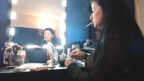 Dangling Long Virginia Slims 120 Cigarette