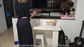 Stepson Asks His Stepmother for Help so He Can Cum.