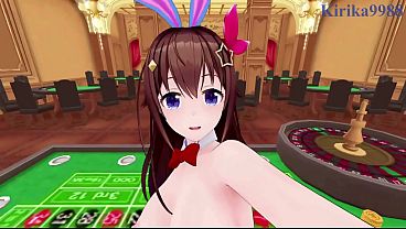 Omaru Polka (Bunny Girl) and Tokino Sora (Bunny Girl) intense sex. - Hololive VTuber POV Hentai
