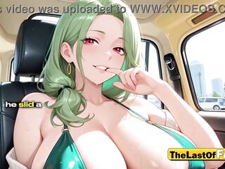 Sexually excited MILF Pays Taxi with Snatch - Doggystyle & Leaves Panties as Tip – AI Comics Uncensored