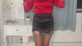 Silk Secretary and FF Nylon Striptease