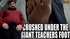 Tiny Crushed Under The Teachers Foot - Full HD 1080p - KingMarti