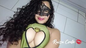 Sexually liberated military woman gets intimate after work, providing a 360-degree view