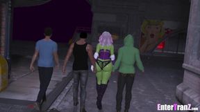 BBC Gangsters Wreck Trans Alien Queens Gushing Big Green Ass