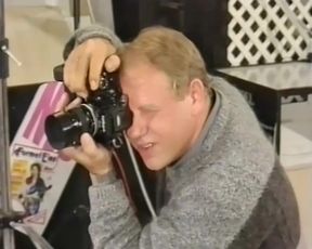 Blowing her photographer on her work day