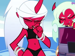 Panty, Stocking, Scanty and Kneesocks Do Beach Activities ( Toon Parody )