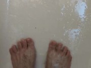 alone in the shower trying not to get my phone wet