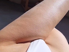 Amateur blondie solo anal masturbation
