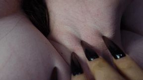 Femdom Body Scratching with Long Sharp Nails