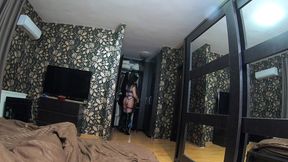 milfycalla- face fuck,cum play while wearing a hot grey fur-coat and long boots 214
