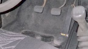 Amanda trying to crank and warm up the stalling cold Opala for routine maintenance