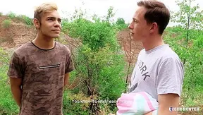 Blonde Twink Takes Outdoor Ride, Bursts with Pure Ecstasy – 18+ Gay Sex