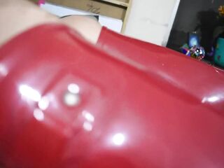 Milking day with lengthy nails & red rubber boots