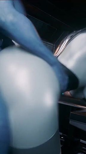D3d Hot Curvy Ass Takes Hard Doggy Style - Intense Anal Ending in a Creamy Explosion