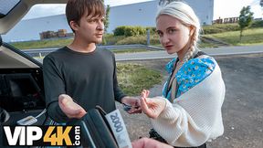 Steve Q dominates blonde Suzy with his massive cock in close-up dogging session
