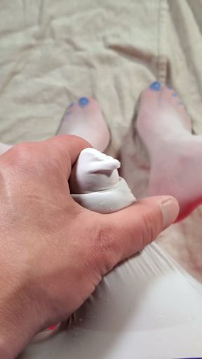 POV Cock Sheath Pantyhose - Crossdresser in Nylon   Clip 1