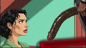 Married Housewife Loves Fucking Big Black Cocks While Her Husband Isn&#039;t Looking. Cartoon. Hentai