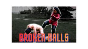 Ballbusting Leather Punishment, Ezada Sinn destroys pet’s balls under the rain