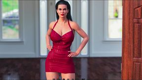 hot sexy stepmom in red dress - milfania (part 02) by dr. phoenix games